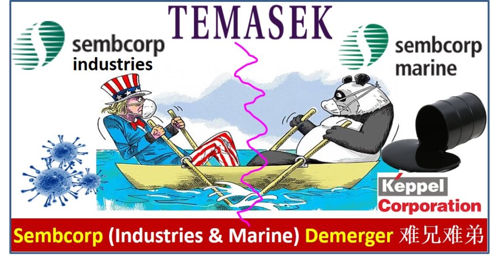 Rights Issue Demerger Sembcorp Marine Sembcorp Industries Temasek Keppel Corp
